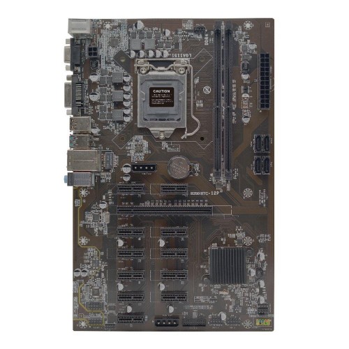 Купить материнскую плату Afox AFB250-BTC12EX RTL LGA1151 ATX с поддержкой 2xDDR4 и 11xPCIEx1