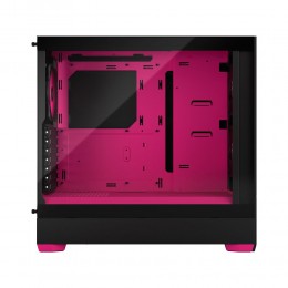 Корпус ПК без блока питания/ Case Fractal Design Pop Air RGB Magenta Core TG Clear Tint, Midi-Tower, 3x120mm RGB, 2xUSB-A 3.2 ATX, mATX, mITX Black/Magenta