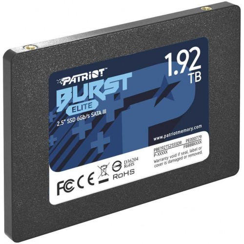Твердотельный накопитель Patriot SATA-III 1.92TB PBE192TS25SSDR Burst Elite 2.5 - Высокая производительность и надежность для вашего ПК