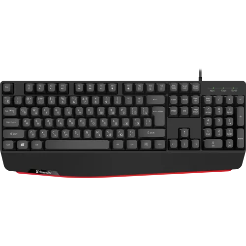 Defender Проводная клавиатура Atom HB-546 RU,черный,104+FN,1.8м Defender