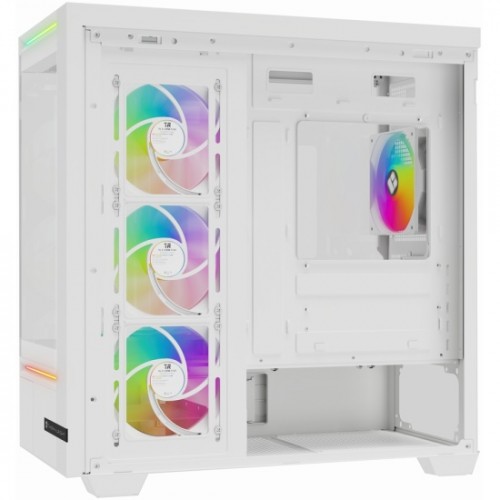 Корпус без блока питания/ Case Thermalright M10 FAN4-C, Mini-Tower, TG, 4x120mm ARGB, 2xUSB-A 3.0, 1xUSB Type-C, mATX, mITX White