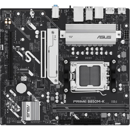 Купить материнскую плату Asus PRIME B850M-K AM5: 2xDDR5, mATX, 8ch звук, RAID, HDMI и DP