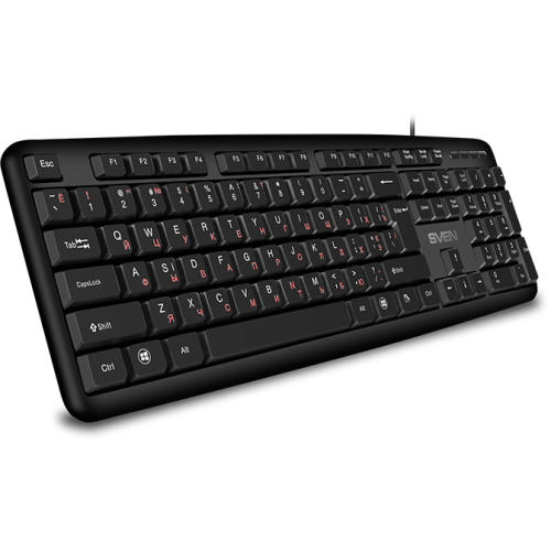 Клавиатура SVEN KB-S230 чёрная (104кл, каб. 2м) Sven