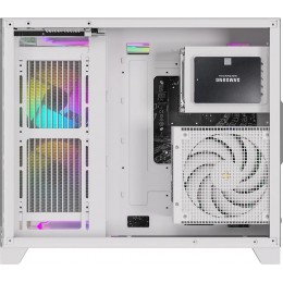 Корпус Formula Crystal Z6M Floe белый без БП mATX 4x120mm 2xUSB3.0 audio bott PSU