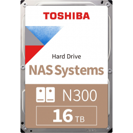 Жесткий диск/ HDD Toshiba N300 NAS SATA3 3.5" 16TB 7200 512Mb 6Gb/s 1 year warranty (replacement ST16000NT001)