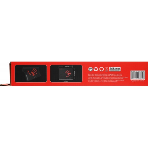 Коврик для мыши A4Tech Bloody BP-50M: Черный с рисунком, 350x280x3 мм - Идеальный выбор для геймеров и офисных работников