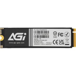 Накопитель SSD AGi PCIe 4.0 x4 1TB AGI1T0G43AI818 AI818 M.2 2280