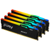 Купить оперативную память Kingston 64GB DDR5 5200MT/s CL40 DIMM (4 модуля) FURY Beast RGB XMP - высокая производительность для геймеров и профессионалов.