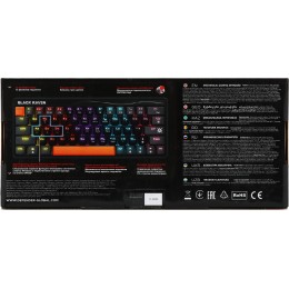 Клавиатура DEFENDER MECHANICAL BLK RAVEN GK-417 RU RGB 45414