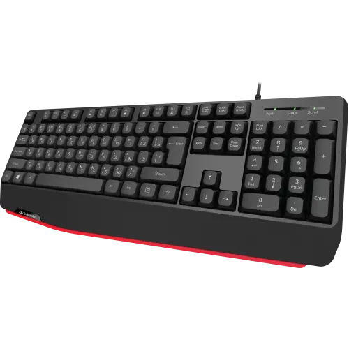 Defender Проводная клавиатура Atom HB-546 RU,черный,104+FN,1.8м Defender