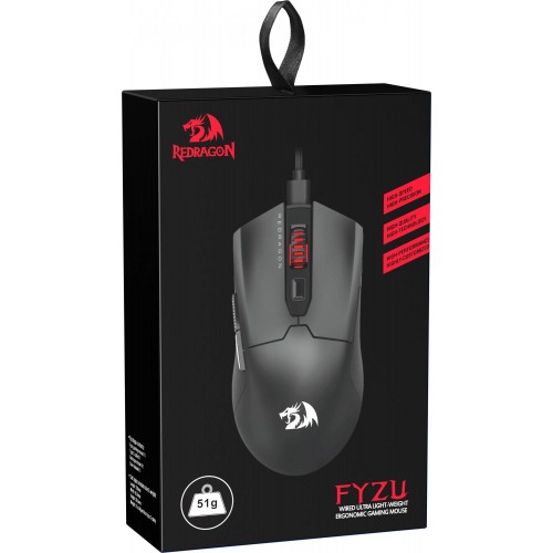 Мышь DEFENDER игровая 7кн. 26000dpi черн. Fyzu REDRAGON 72153
