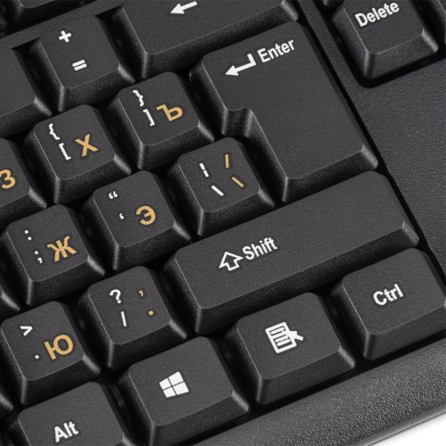 Клавиатура Оклик 130M черная USB с кабелем 1.6м – идеальный выбор для комфортной работы и игр