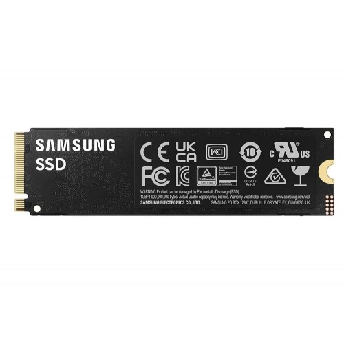 Твердотельные накопители/ Samsung SSD 990 PRO, 1000GB, M.2(22x80mm), NVMe 2.0, PCIe 4.0 x4, V-NAND TLC, R/W 7450/6900MB/s, IOPs 1 200 000/1 550 000, DRAM buffer 1024MB, TBW 600, DWPD 0.33 (12 мес.) Samsung Electronics