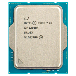 Процессор/ CPU LGA1700 Intel Core i3-12100F (Alder Lake, 4C/8T, 3.3/4.3GHz, 12MB, 58/89W) OEM