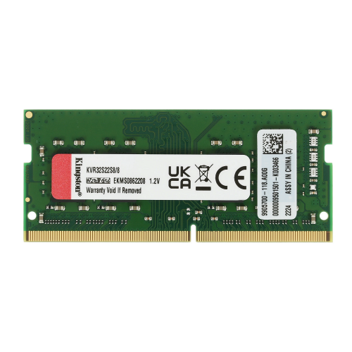 Память оперативная/ Kingston 8GB 3200MHz DDR4 SODIMM Non-ECC CL22 1Rx8 (Select Regions ONLY) Kingston