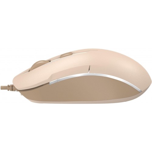 Купить оптическую мышь A4Tech Fstyler FM26 в цвете бежевый/коричневый с разрешением 1600dpi для ноутбука