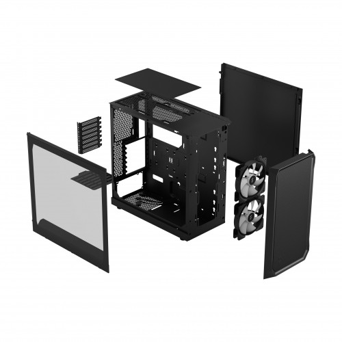 Корпус ПК Fractal Design Focus 2 RGB - Midi-Tower с 2x140mm RGB вентиляторами и USB-A 3.2