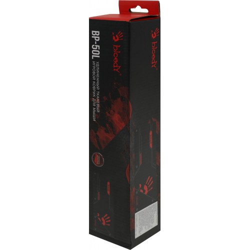 Коврик для мыши A4Tech Bloody BP-50L: Большой черный с рисунком 750x300x3мм для комфортной игры и работы