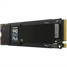 Твердотельные накопители/ Samsung SSD 990 EVO Plus, 1000GB, M.2(22x80mm), NVMe 2.0, NVMe 2.0, PCIe 4.0 x4, V-NAND TLC, R/W 7150/6300MB/s, IOPs 850 000/1 350 000, TBW 600, DWPD 0.3 (12 мес.)