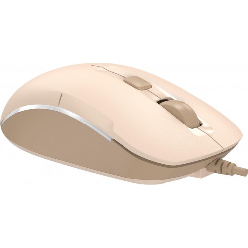 Купить оптическую мышь A4Tech Fstyler FM26 в цвете бежевый/коричневый с разрешением 1600dpi для ноутбука