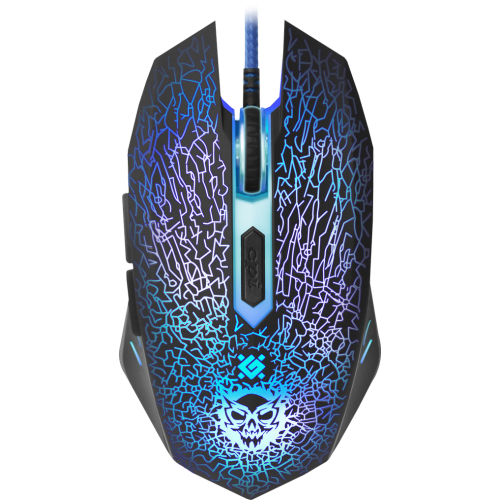 Defender Проводная игровая мышь Shock GM-110L оптика,6кнопок,800-3200dpi Defender