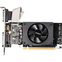 Видеокарта/ VGA GIGABYTE NVIDIA GeForce GT 710 2GB, DDR3/64-bit, PCIe 2.0, 1xD-Sub, 1xDVI-D, 1xHDMI 1.4, 1-slot