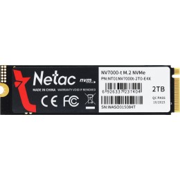 Твердотельный накопитель Netac PCIe 4.0 x4 2TB NT01NV7000t-2T0-E4X NV7000-t M.2 2280 [NT01NV7000T-2T0-E4X]
