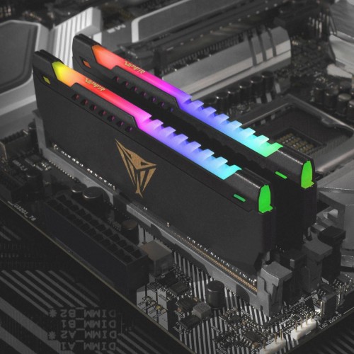 Купить оперативную память DDR4 2x32GB 3600MHz Patriot Viper Steel RGB для игрового ПК с радиатором - PVSR464G360C0K