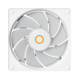 Кулер для корпуса/ Case Cooler Ocypus Gamma F12 Elite WH ARGB REVERSE BLADE (120x120x25mm, 4-pin PWM, ARGB, 56CFM, 26dBA, 1800RPM, White)