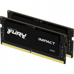 Память оперативная/ Kingston 16GB 4800MT/s DDR5 CL38 SODIMM (Kit of 2) FURY Impact PnP