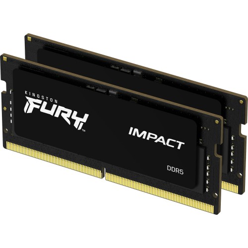 Память оперативная/ Kingston 16GB 4800MT/s DDR5 CL38 SODIMM (Kit of 2) FURY Impact PnP Kingston