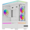 Корпус без блока питания/ Case Thermalright M10 FAN4-C, Mini-Tower, TG, 4x120mm ARGB, 2xUSB-A 3.0, 1xUSB Type-C, mATX, mITX White