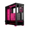 Корпус ПК без блока питания/ Case Fractal Design Pop Air RGB Magenta Core TG Clear Tint, Midi-Tower, 3x120mm RGB, 2xUSB-A 3.2 ATX, mATX, mITX Black/Magenta Fractal Design
