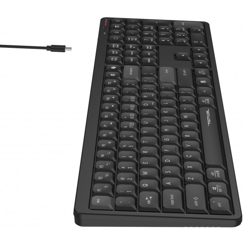 Клавиатура A4Tech FBX55C: Беспроводная USB Slim Multimedia в Черном Цвете