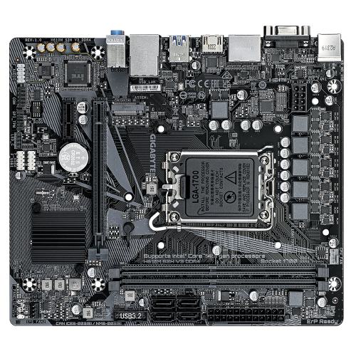 Материнская плата GIGABYTE H610 для Intel s1700 - 2xDDR4 до 64GB, HDMI 2.1, 4xSATA, mATX, идеальный выбор для вашего ПК
