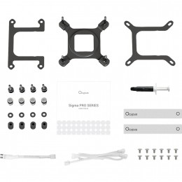 Система жидкостного охлаждения/ Water Cooling System Ocypus Sigma L36 PRO WH (310W, 360mm, LED, White, ARGB/ Fans: 3x120mm, 90CFM, 2400RPM/ Pump height 97mm, 30dBA, 3100RPM, Rad thickness 27mm/ S: 1851, 1700, 1200, 115X, AM5, AM4)