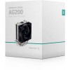 Кулер Deepcool AG200 Soc-AM5/AM4/1200/1700/1851 черный 4-pin 18-31dB Al+Cu 100W 304gr Ret (R-AG200-BKNNMN-G) [R-AG200-BKNNMN-G]