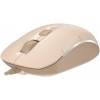 Купить оптическую мышь A4Tech Fstyler FM26 в цвете бежевый/коричневый с разрешением 1600dpi для ноутбука
