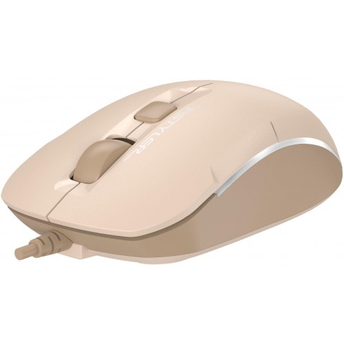 Купить оптическую мышь A4Tech Fstyler FM26 в цвете бежевый/коричневый с разрешением 1600dpi для ноутбука