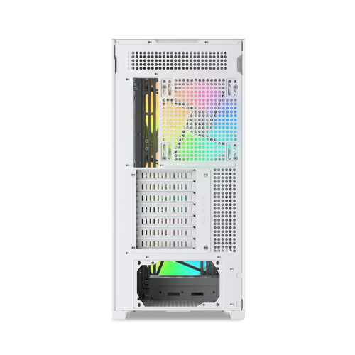 Корпус ПК без блока питания/ Case SAMA Z60 White, Midi-Tower, TG, 4x140mm ARGB, 2xUSB 3.0 + 1xUSB 3.1 Type-C, E-ATX, ATX, mATX, mITX White SAMA