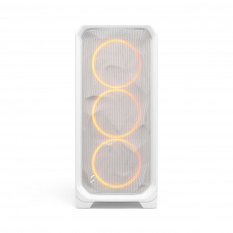 Корпус ПК без блока питания/ Case Fractal Design Meshify 3 RGB TG Clear Tint, Midi-Tower, 3x140mm ARGB, 2xUSB-A 3.2 + 1xUSB 3.2 Type-C E-ATX, ATX, mATX, mITX, White