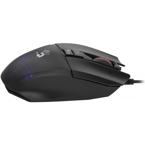 Купить оптическую мышь A4Tech Bloody W65 Max Mini черного цвета с 12000dpi и 9 кнопками – идеальный выбор для геймеров!