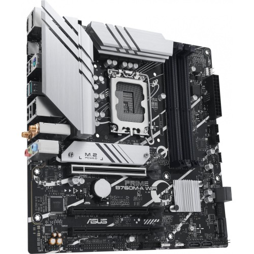 Купить материнскую плату Asus PRIME B760M-A WIFI для Intel 1700 с поддержкой DDR5, 8ch звука и 2.5G LAN