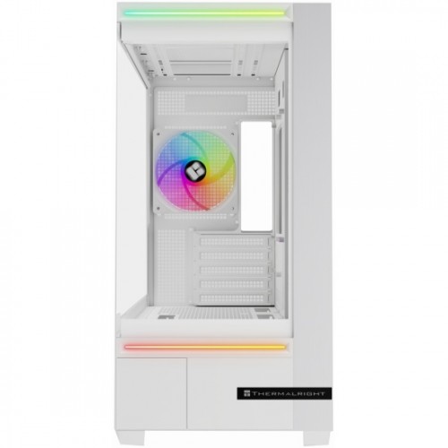 Корпус без блока питания/ Case Thermalright M10 FAN4-C, Mini-Tower, TG, 4x120mm ARGB, 2xUSB-A 3.0, 1xUSB Type-C, mATX, mITX White