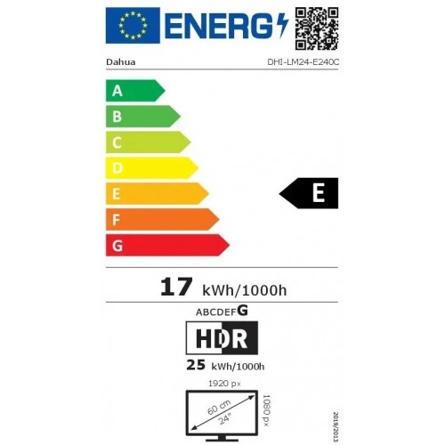 Монитор Dahua 23.8" DHI-LM24-E240C черный VA LED 1ms 16:9 HDMI матовая 4000:1 350cd 178гр/178гр 1920x1080 240Hz DP FHD 3.85кг