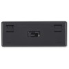 Клавиатура Оклик K615X механическая USB Slim с LED подсветкой для геймеров - серый/серебристый, 1.5м кабель