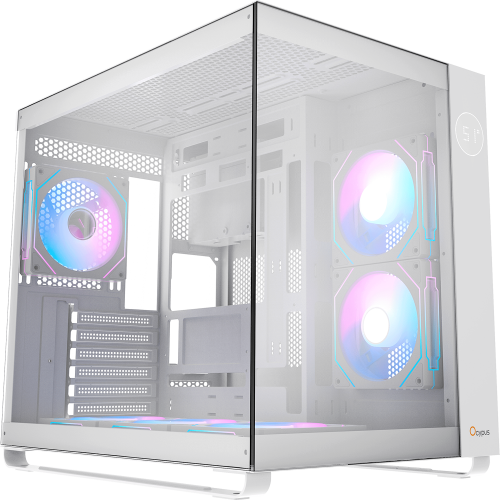 Корпус ПК Ocypus Iota C70 WH ARGB - Midi-Tower с 6x120mm ARGB, 2xUSB-A 3.0 и USB-C 3.1 для ATX, mATX и mITX