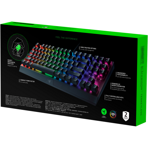 Игровая клавиатура Razer Blackwidow V3/ Razer BlackWidow V3 Tenkeyless - Gaming keyboard - Russian Layout Razer