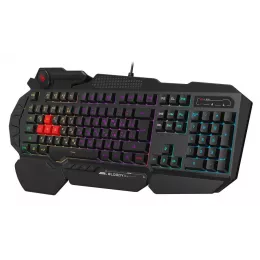 Клавиатура/ Клавиатура A4Tech B310N черный USB Multimedia for gamer LED каб.:1.8м