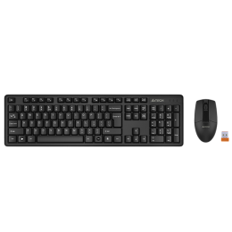 Клавиатура + мышь A4Tech 3330N клав:черный мышь:черный USB беспроводная Multimedia